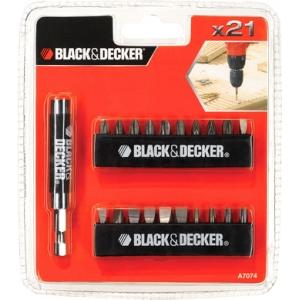 Набор отверточных насадок 21 предмет, BLACK&DECKER (B&D), A 7074